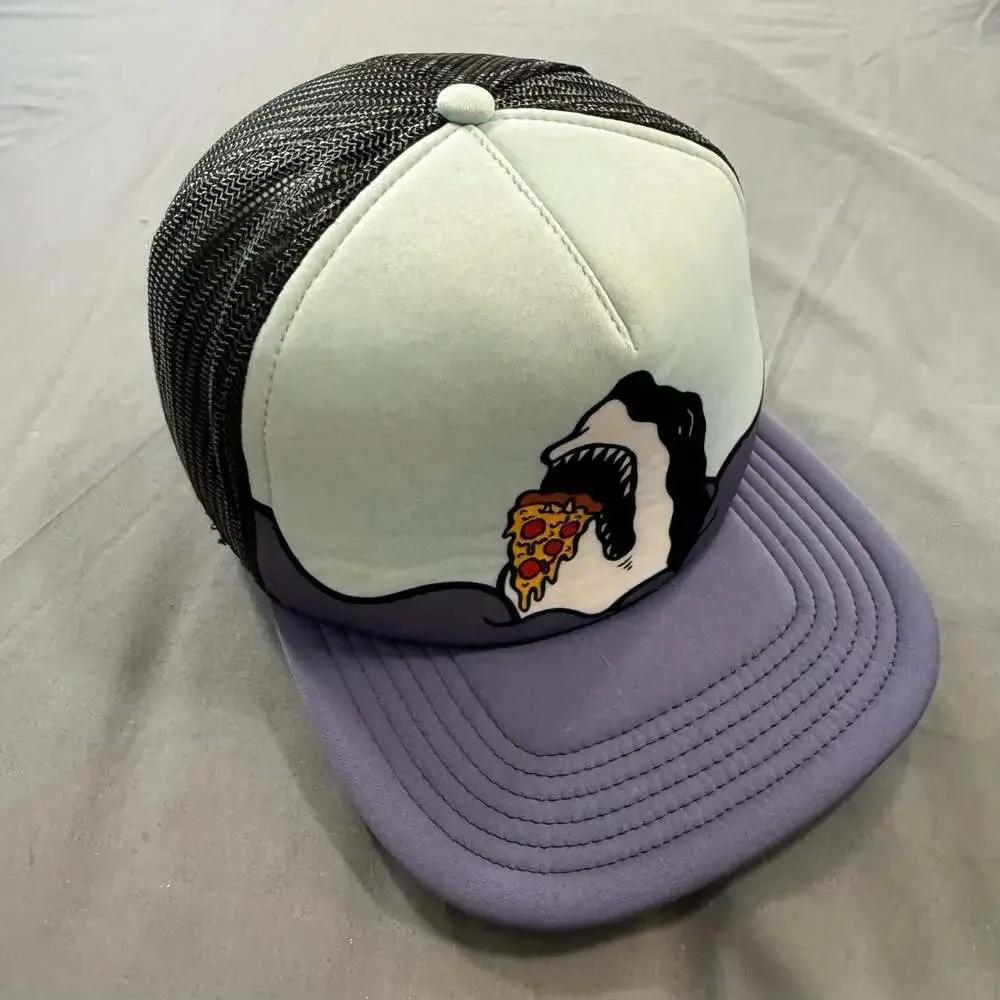 Mad Engine Youth Shark Eating Pizza Graphic Trucker Hat Cap